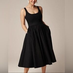 J.Crew Fit-and-flare midi dress in cotton poplin
Sz 8 NWT